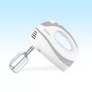 Orava SL-110 Handrührer, 300 W, 75 dB, 5 Geschwindigkeiten, Impulsschalter, grau/weiß