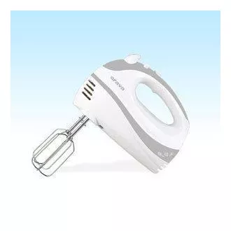 Orava SL-110 Handrührer, 300 W, 75 dB, 5 Geschwindigkeiten, Impulsschalter, grau/weiß