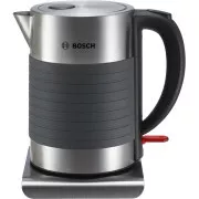 Bosch TWK7S05 elektrischer Wasserkocher, 1,7 l, 2200 W, automatische Abschaltung, Überhitzungsschutz, schwarz / Edelstahl