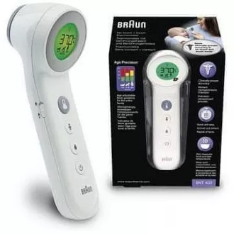 Braun BNT400B berührungsloses Thermometer, extrem empfindlicher Sensor, Age Precision Technologie, schwarz