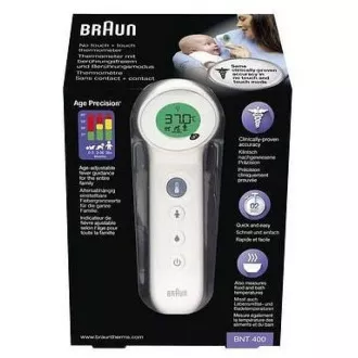 Braun BNT400B berührungsloses Thermometer, extrem empfindlicher Sensor, Age Precision Technologie, schwarz