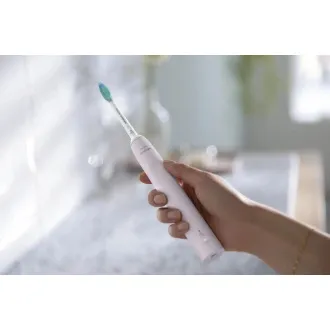 Philips HX3675/15 Sonicare elektrische Zahnbürste, Schall, Timer, Drucksensor, 2 Stück, rosa und schwarz