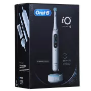 Elektrische Zahnbürste Oral-B iO 10 Stardust White, magnetisch, 7 Betriebsarten, Display, AI 3D Zahnoberflächenerkennung, weiß