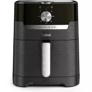 TEFAL EY501815 Easy Fry & Grill Heißluftfritteuse, Braten und Grillen, 4, 2 l, 1550 W, mechanische Steuerung, schwarz