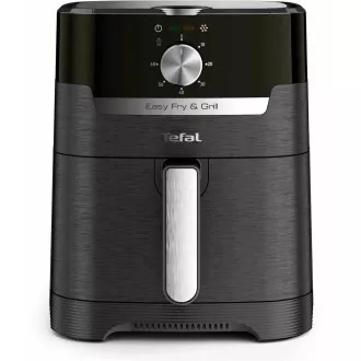 TEFAL EY501815 Easy Fry & Grill Heißluftfritteuse, Braten und Grillen, 4, 2 l, 1550 W, mechanische Steuerung, schwarz TEFAL EY501815 Easy Fry & Grill Heißluftfritteuse, Braten und Grillen, 4, 2 l, 1550 W, mechanische Steuerung, schwarz