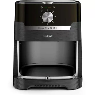 TEFAL EY501815 Easy Fry & Grill Heißluftfritteuse, Braten und Grillen, 4, 2 l, 1550 W, mechanische Steuerung, schwarz TEFAL EY501815 Easy Fry & Grill Heißluftfritteuse, Braten und Grillen, 4, 2 l, 1550 W, mechanische Steuerung, schwarz