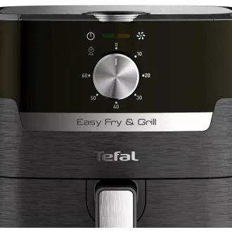 TEFAL EY501815 Easy Fry & Grill Heißluftfritteuse, Braten und Grillen, 4, 2 l, 1550 W, mechanische Steuerung, schwarz TEFAL EY501815 Easy Fry & Grill Heißluftfritteuse, Braten und Grillen, 4, 2 l, 1550 W, mechanische Steuerung, schwarz