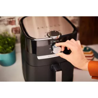 TEFAL EY501815 Easy Fry & Grill Heißluftfritteuse, Braten und Grillen, 4, 2 l, 1550 W, mechanische Steuerung, schwarz TEFAL EY501815 Easy Fry & Grill Heißluftfritteuse, Braten und Grillen, 4, 2 l, 1550 W, mechanische Steuerung, schwarz