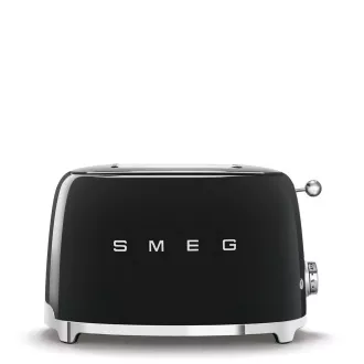 Smeg TSF01BLEU Toaster/Toaster, 2 Toaster, 6 Toaststufen, Krümelschublade, Stil. 50er Jahre, schwarz Smeg TSF01BLEU Toaster/Toaster, 2 Toaster, 6 Toaststufen, Krümelschublade, Stil. 50er Jahre, schwarz