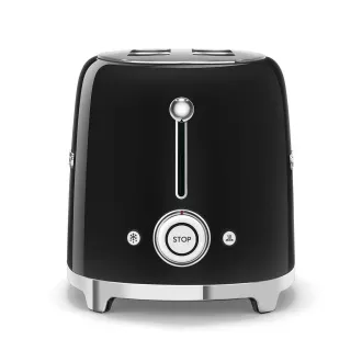 Smeg TSF01BLEU Toaster/Toaster, 2 Toaster, 6 Toaststufen, Krümelschublade, Stil. 50er Jahre, schwarz Smeg TSF01BLEU Toaster/Toaster, 2 Toaster, 6 Toaststufen, Krümelschublade, Stil. 50er Jahre, schwarz