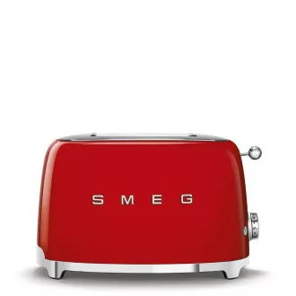 Smeg TSF01RDEU Toaster/Toaster-Backofen, 2 Toaster, 6 Toaststufen, Krümelschublade, 1950er Jahre Stil, rot Smeg TSF01RDEU Toaster/Toaster-Backofen, 2 Toaster, 6 Toaststufen, Krümelschublade, 1950er Jahre Stil, rot