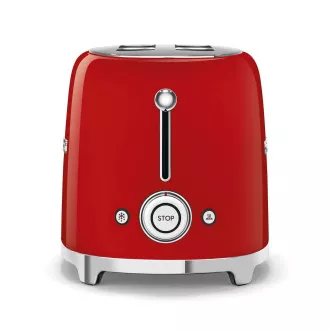 Smeg TSF01RDEU Toaster/Toaster-Backofen, 2 Toaster, 6 Toaststufen, Krümelschublade, 1950er Jahre Stil, rot Smeg TSF01RDEU Toaster/Toaster-Backofen, 2 Toaster, 6 Toaststufen, Krümelschublade, 1950er Jahre Stil, rot