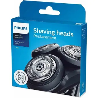 Philips SH50/50 Ersatzscherköpfe, Haltbarkeit 9 Millionen rasierte Haare, 3 Stück pro Packung - Unverpackt