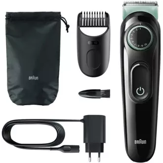 Braun BT3323 Bartschneider, 20 Längeneinstellungen, von 0,5 bis 10 mm, Reinigungsbürste, schwarz