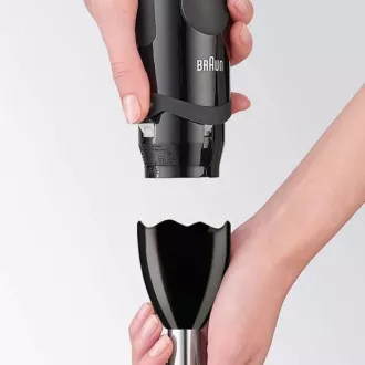 Braun MultiQuick 5 Vario MQ5235BK Stabmixer, 1000 W, 21 Geschwindigkeiten, Impulsschalter, Eiscrusher, schwarz Braun MultiQuick 5 Vario MQ5235BK Stabmixer, 1000 W, 21 Geschwindigkeiten, Impulsschalter, Eiscrusher, schwarz