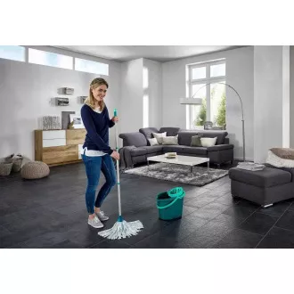 Leifheit 56792 Classic Mop Set Reinigungsset, Zottelmop, Wringmop, Eimer