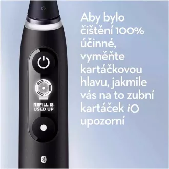 Oral-B iO6 elektrische Zahnbürste, magnetisch, 5 Modi, Display, künstliche Intelligenz, Timer, schwarz