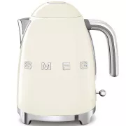 Smeg KLF03CREU elektrischer Wasserkocher, 1, 7 l, (7 Tassen), 2400 W, 1950er Stil, creme