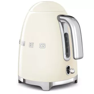 Smeg KLF03CREU elektrischer Wasserkocher, 1, 7 l, (7 Tassen), 2400 W, 1950er Stil, creme