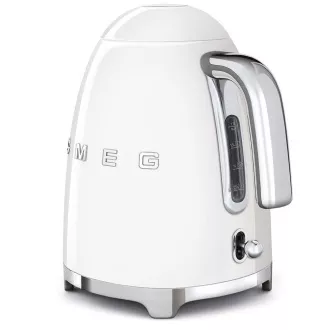 Smeg KLF03WHEU, elektrischer Wasserkocher, 1, 7 l, (7 Tassen), 2400 W, 1950er Jahre Stil, weiß Smeg KLF03WHEU, elektrischer Wasserkocher, 1, 7 l, (7 Tassen), 2400 W, 1950er Jahre Stil, weiß