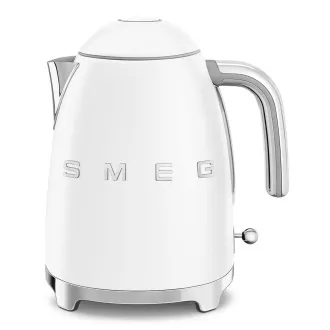 Smeg KLF03WHMEU, Wasserkocher, 1, 7 l, (7 Tassen), 2400 W, Stil der 1950er Jahre, mattweiß