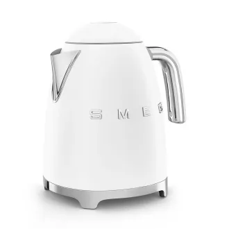 Smeg KLF03WHMEU, Wasserkocher, 1, 7 l, (7 Tassen), 2400 W, Stil der 1950er Jahre, mattweiß