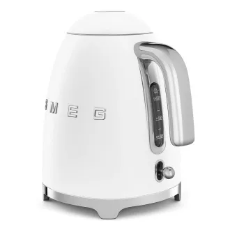 Smeg KLF03WHMEU, Wasserkocher, 1, 7 l, (7 Tassen), 2400 W, Stil der 1950er Jahre, mattweiß