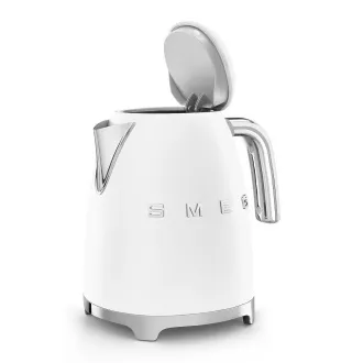 Smeg KLF03WHMEU, Wasserkocher, 1, 7 l, (7 Tassen), 2400 W, Stil der 1950er Jahre, mattweiß