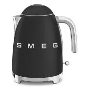 Smeg KLF03BLMEU, Wasserkocher, 1, 7 l, (7 Tassen), 2400 W, Stil der 1950er Jahre, mattschwarz