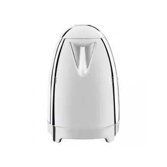 Smeg KLF04SSEU elektrischer Wasserkocher, 1, 7 l (7 Tassen), 2400 W, 50er Jahre Stil, Temperaturregelung, 7 Programme, Chrom
