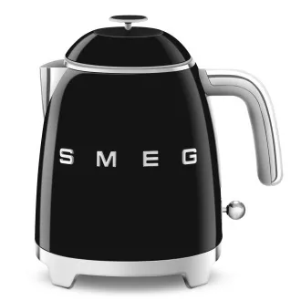 Smeg KLF05BLEU Mini-Wasserkocher, 0, 8 l / 3 Tassen, 1400 W, 50er Jahre Stil, schwarz Smeg KLF05BLEU Mini-Wasserkocher, 0, 8 l / 3 Tassen, 1400 W, 50er Jahre Stil, schwarz