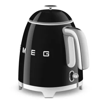 Smeg KLF05BLEU Mini-Wasserkocher, 0, 8 l / 3 Tassen, 1400 W, 50er Jahre Stil, schwarz Smeg KLF05BLEU Mini-Wasserkocher, 0, 8 l / 3 Tassen, 1400 W, 50er Jahre Stil, schwarz