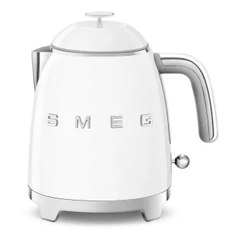 Smeg KLF05WHEU, Mini-Wasserkocher, 0, 8 l / 3 Tassen, 1400 W, 50er Jahre Stil, weiß