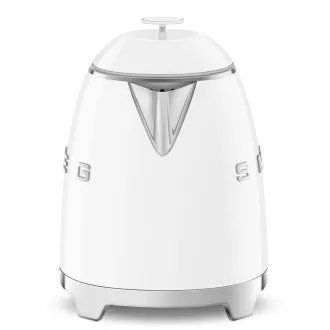 Smeg KLF05WHEU, Mini-Wasserkocher, 0, 8 l / 3 Tassen, 1400 W, 50er Jahre Stil, weiß