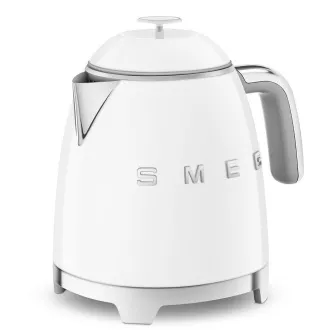 Smeg KLF05WHEU, Mini-Wasserkocher, 0, 8 l / 3 Tassen, 1400 W, 50er Jahre Stil, weiß