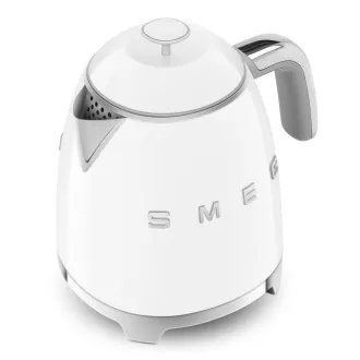 Smeg KLF05WHEU, Mini-Wasserkocher, 0, 8 l / 3 Tassen, 1400 W, 50er Jahre Stil, weiß