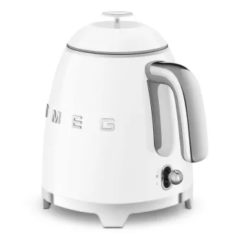 Smeg KLF05WHEU, Mini-Wasserkocher, 0, 8 l / 3 Tassen, 1400 W, 50er Jahre Stil, weiß