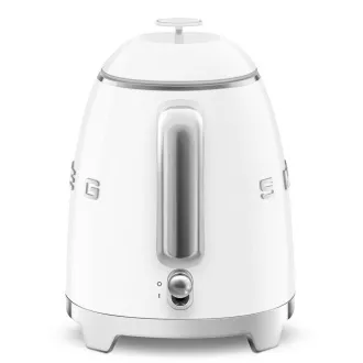 Smeg KLF05WHEU, Mini-Wasserkocher, 0, 8 l / 3 Tassen, 1400 W, 50er Jahre Stil, weiß