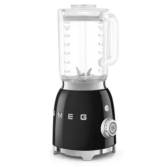 Smeg BLF03BLEU Mixer, 800 W, 4 Programme, Pulsfunktion, 18000 U/min, Edelstahlklinge, Ice crush, 50's Style, schwarz Smeg BLF03BLEU Mixer, 800 W, 4 Programme, Pulsfunktion, 18000 U/min, Edelstahlklinge, Ice crush, 50's Style, schwarz