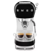 Smeg ECF02BLEU Espressomaschine, Hebel, 1350 W, 15 bar, Thermoblock, passiver Tassenwärmer, schwarz