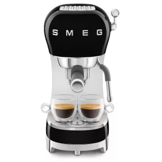 Smeg ECF02BLEU Espressomaschine, Hebel, 1350 W, 15 bar, Thermoblock, passiver Tassenwärmer, schwarz Smeg ECF02BLEU Espressomaschine, Hebel, 1350 W, 15 bar, Thermoblock, passiver Tassenwärmer, schwarz