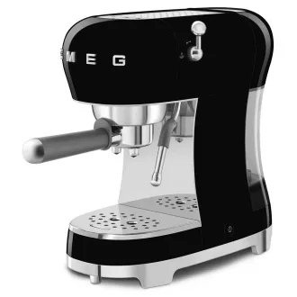 Smeg ECF02BLEU Espressomaschine, Hebel, 1350 W, 15 bar, Thermoblock, passiver Tassenwärmer, schwarz Smeg ECF02BLEU Espressomaschine, Hebel, 1350 W, 15 bar, Thermoblock, passiver Tassenwärmer, schwarz