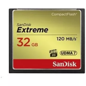 SanDisk Compact Flash 32GB Extreme (R: 120/B: 85 MB/s) UDMA7 SanDisk Compact Flash 32GB Extreme (R: 120/B: 85 MB/s) UDMA7