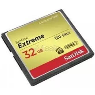 SanDisk Compact Flash 32GB Extreme (R: 120/B: 85 MB/s) UDMA7 SanDisk Compact Flash 32GB Extreme (R: 120/B: 85 MB/s) UDMA7