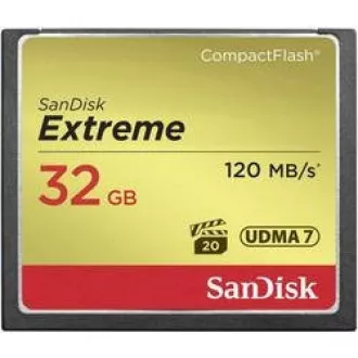 SanDisk Compact Flash 32GB Extreme (R: 120/B: 85 MB/s) UDMA7 SanDisk Compact Flash 32GB Extreme (R: 120/B: 85 MB/s) UDMA7