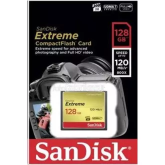 SanDisk Compact Flash-Karte 128GB Extreme (R:120/W:85 MB/s UDMA7)