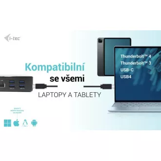 i-tec USB-C Quattro Display Docking Station mit Power Delivery 85 W i-tec USB-C Quattro Display Docking Station mit Power Delivery 85 W