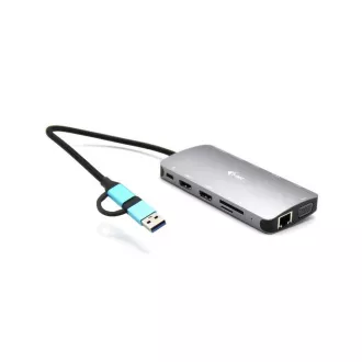 i-tec USB 3.0 USB-C/Thunderbolt 3x Display Metall Nano Dock mit LAN, PD 100 W i-tec USB 3.0 USB-C/Thunderbolt 3x Display Metall Nano Dock mit LAN, PD 100 W