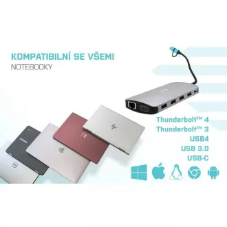 i-tec USB 3.0 USB-C/Thunderbolt 3x Display Metall Nano Dock mit LAN, PD 100 W i-tec USB 3.0 USB-C/Thunderbolt 3x Display Metall Nano Dock mit LAN, PD 100 W