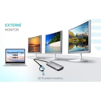i-tec USB 3.0 USB-C/Thunderbolt 3x Display Metall Nano Dock mit LAN, PD 100 W i-tec USB 3.0 USB-C/Thunderbolt 3x Display Metall Nano Dock mit LAN, PD 100 W